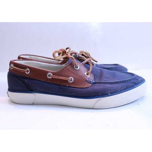 Polo Ralph Lauren Rylander Brushed Twill Canvas Shoes‎ Blue Size 10 D - Picture 2 of 7